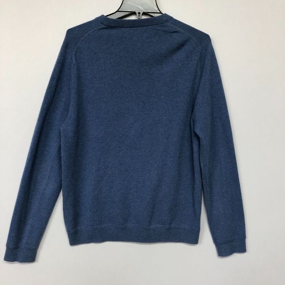 John W. Nordstrom Men 100% Cashmere Sweater Top Size Medium Blue B197 -8 - Picture 11 of 12